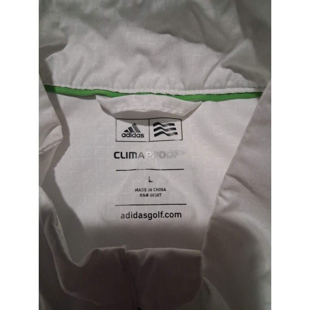 Adidas Climaproof Golf 1/4 Zip Pullover Wind Jacket Size Large Savannah Harbor - Picture 3 of 7